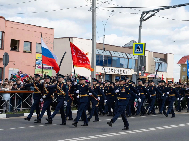 В Малоярославце прошёл парад Победы.
